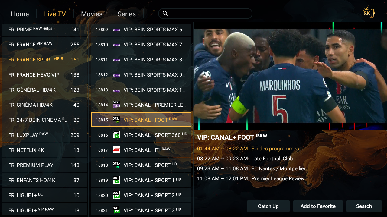Abonnement IPTV : la façon la plus simple de tout regarder en 4K et 8K